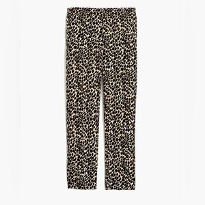 NEW! J. Crew Factory Jamie Pant Size 2 Leopard Print Elastic Waist Pull On